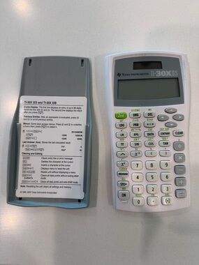 Texas Instruments TI-30X IIS Scientific Calculator in White and Gray